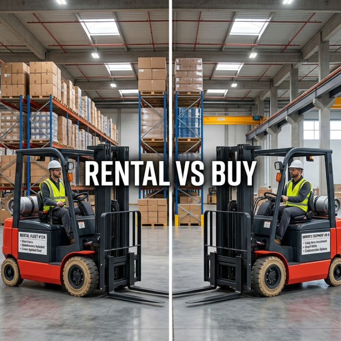 Buy vs rent a forklift comparison 