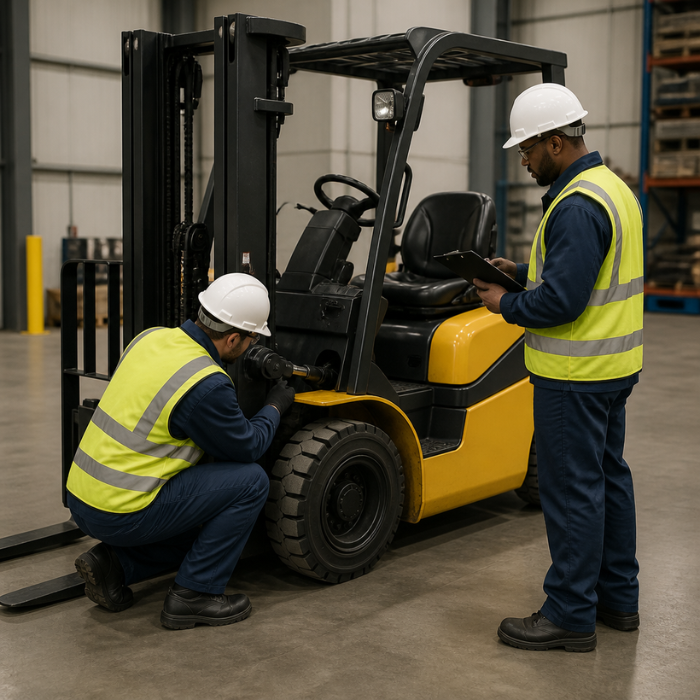 Forklift inspection
