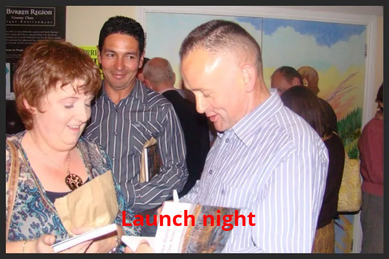Launch night of book.