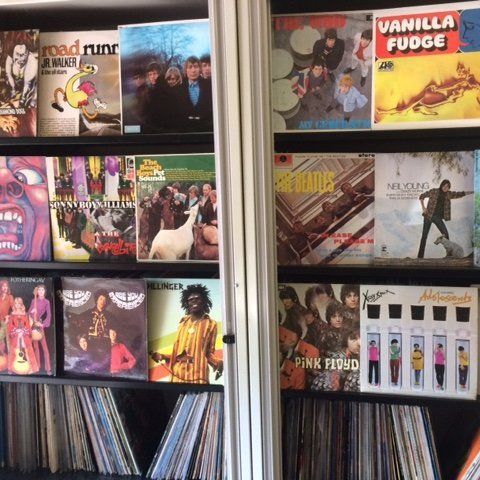 A collection of records including vanilla fudge and pink floyd