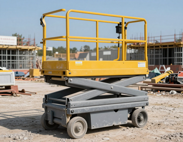 Pantografo Sinoboom CSC Impianti impiegato in cantiere