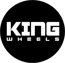 A white circular logo containing the bold, white text 