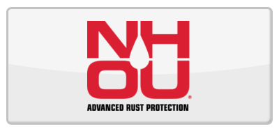 NIOU logo in red with “Advanced Rust Protection” on a white background