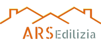 Logo di ARS Edilizia: un tetto arancione con il nome dell'azienda in arancione e grigio.