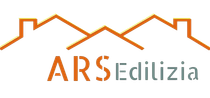 Logo di ARS Edilizia: un tetto arancione con il nome dell'azienda in arancione e grigio.