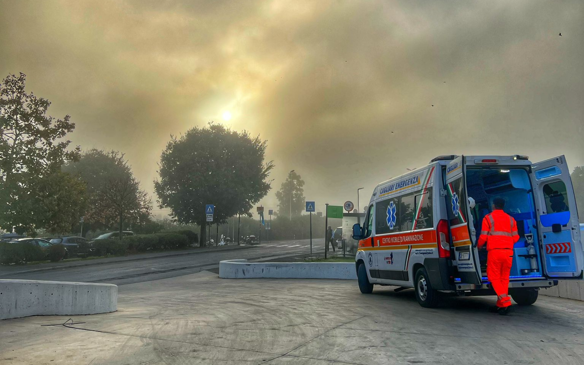 ambulanza in viaggio