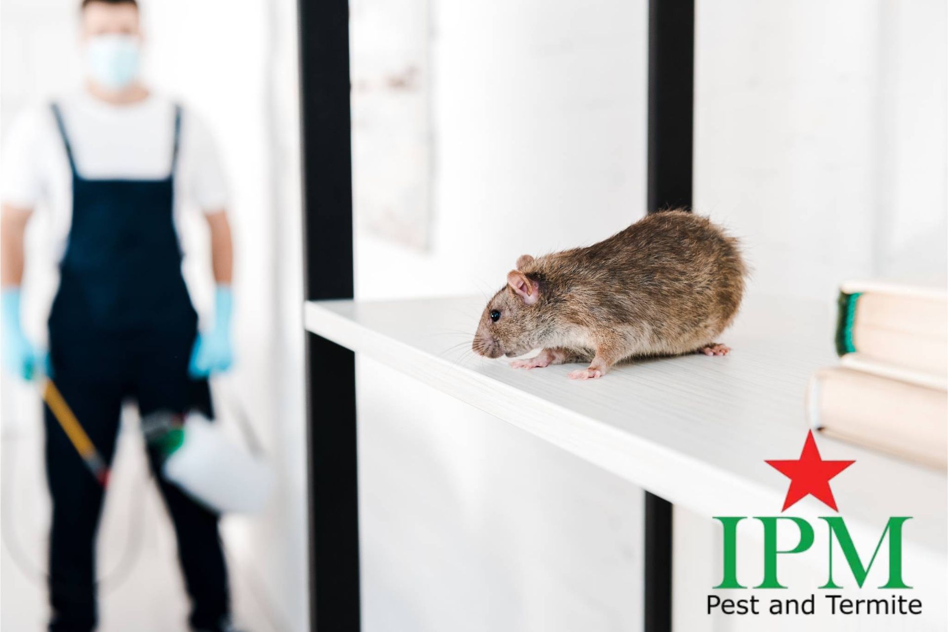 A mouse and a pest control professional near Lexington & Louisville, Kentucky (KY)