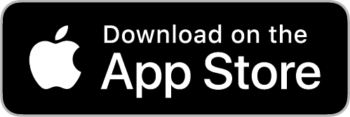 Apple App Store download badge on a black background with white Apple logo and text