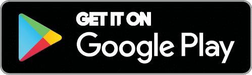Google Play badge with multicolor triangle icon and white text on black background