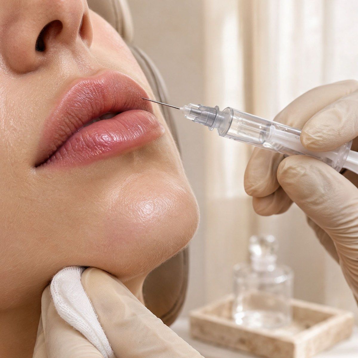 Upper Lip Line Filler treatment at Art of Shine Clinic in Seomyeon, Busan (illustrative photo)