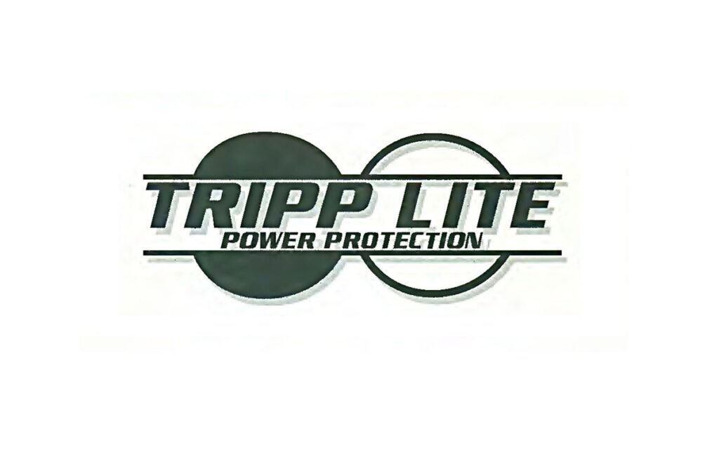 Tripp Lite Power Protection logo in dark green and black on a white background