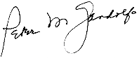 Handwritten signature in black ink on a white background