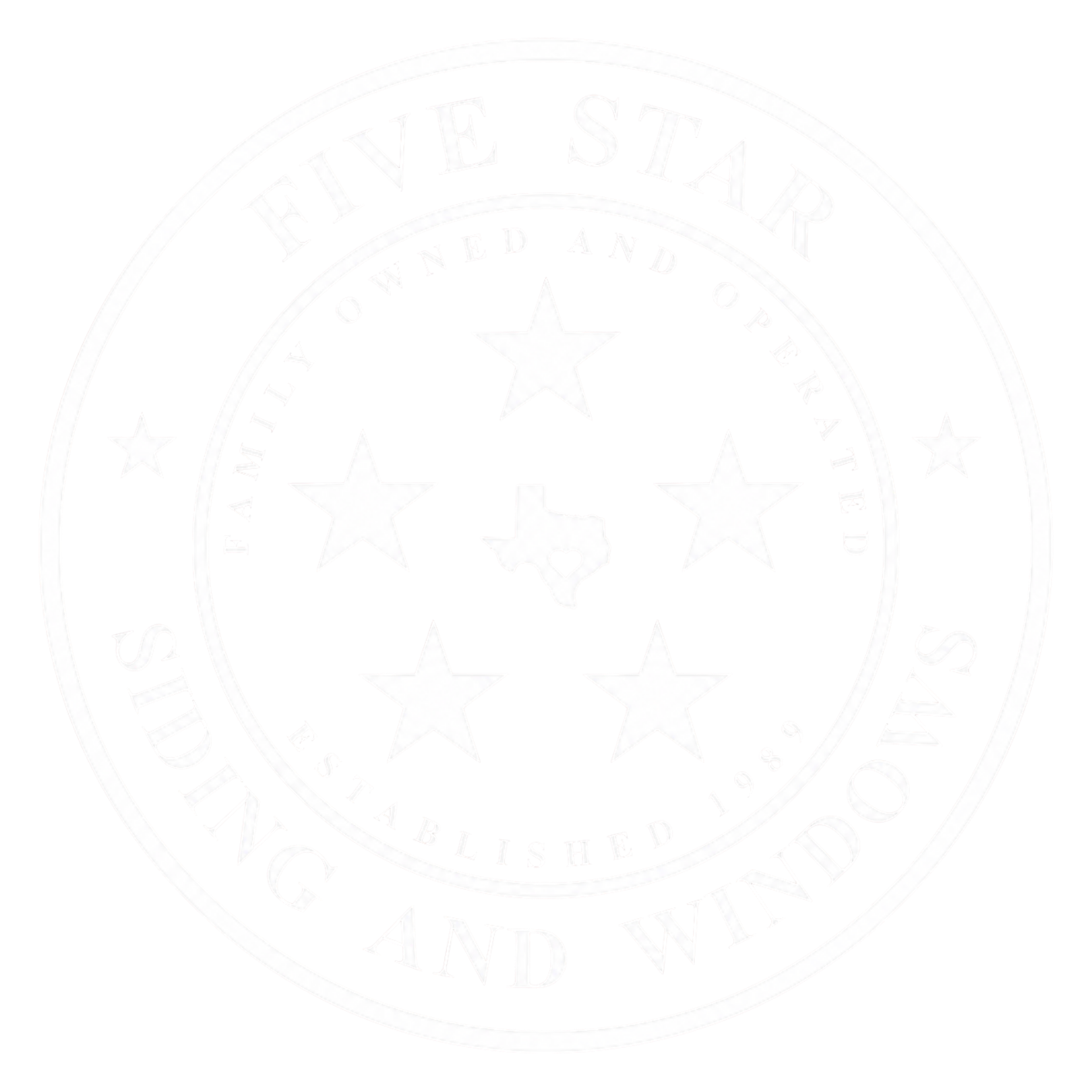 Faint circular seal embossed on a white background with barely visible text and star symbols