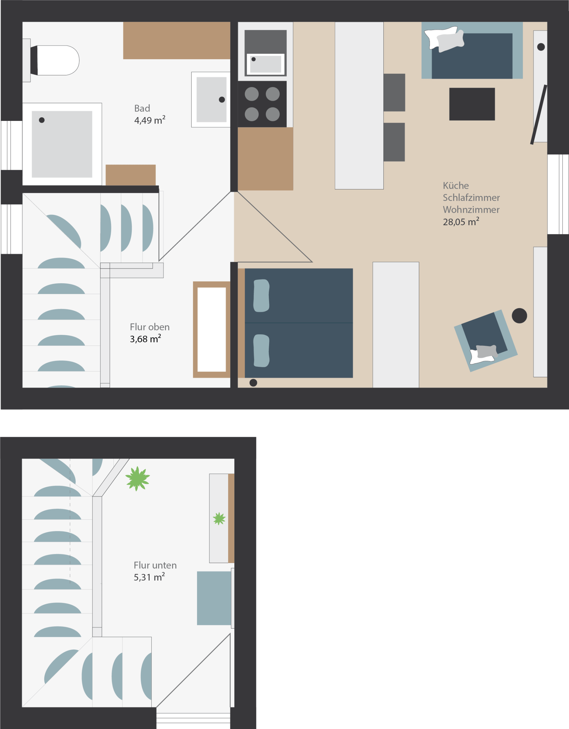 Ferienwohnung Grundriss, Ferienwohnung Papenburg, Aschendorf