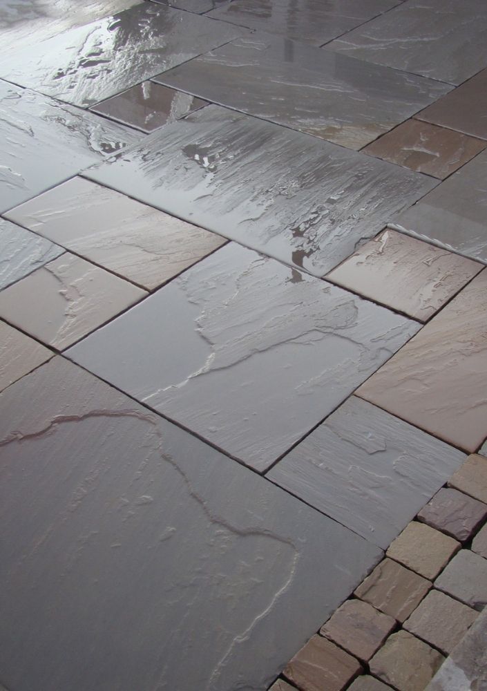 dark Indian paving