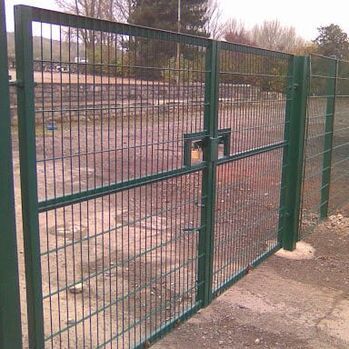 High Security Mesh gates around a Cardiff business