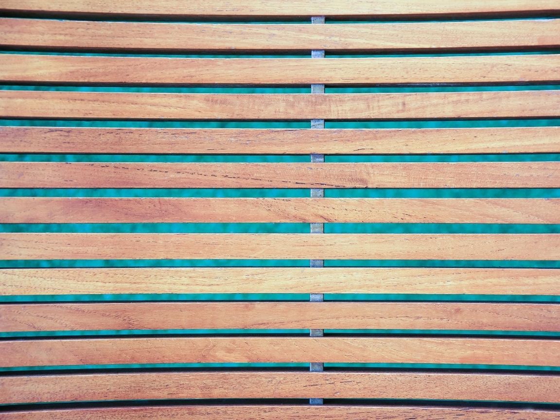 J&Z Fencing slatted fence panel close up