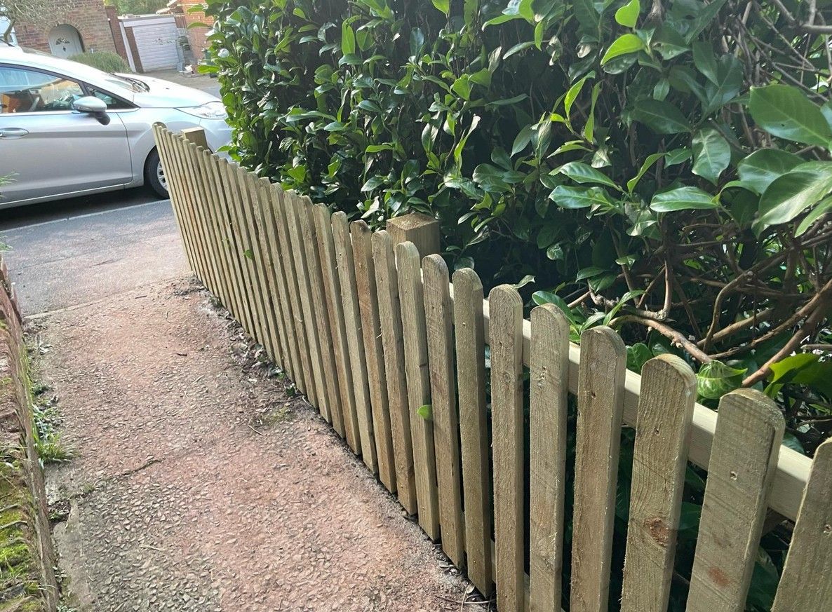 J&Z Fencing wooden picket installed in Caerphilly