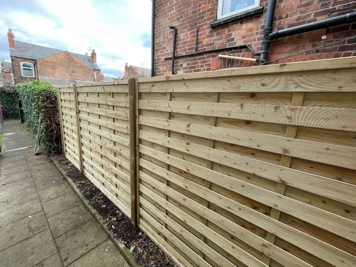 J&Z Fencing hit and miss garden fencing in Wenvoe