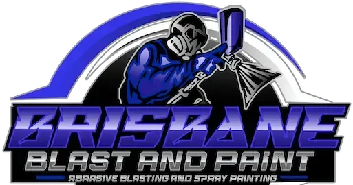 A logo for brisbane blast and paint shows a hockey player