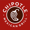 Chipotle Mexican Grill logo with white text on a red background, a pepper icon within a brown circle.