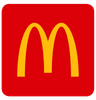 McDonald's logo: Golden arches on a red square background.