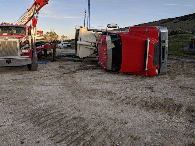 Towing A Crashed Truck — Rincon, GA — Rahn’s Services