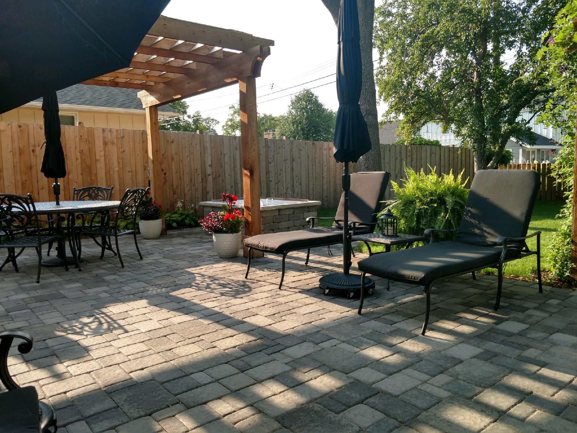 brick paver patio and driveway installation