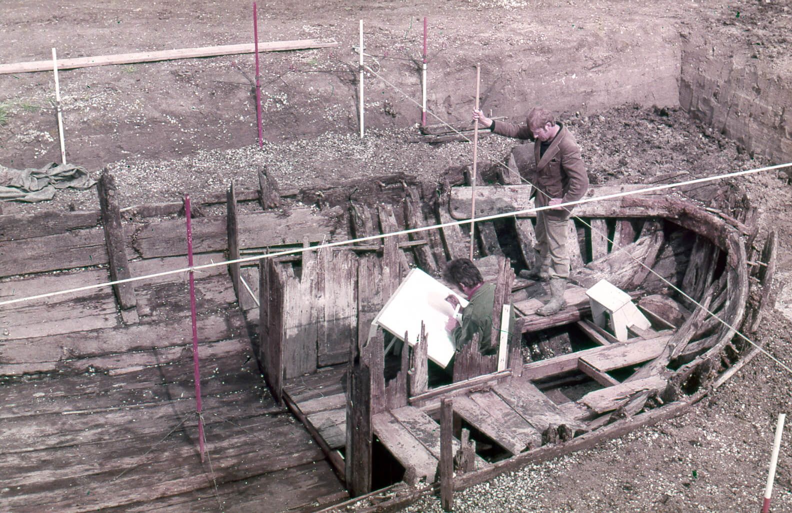 Archeologen brengen het wrak van de Lutina in kaart