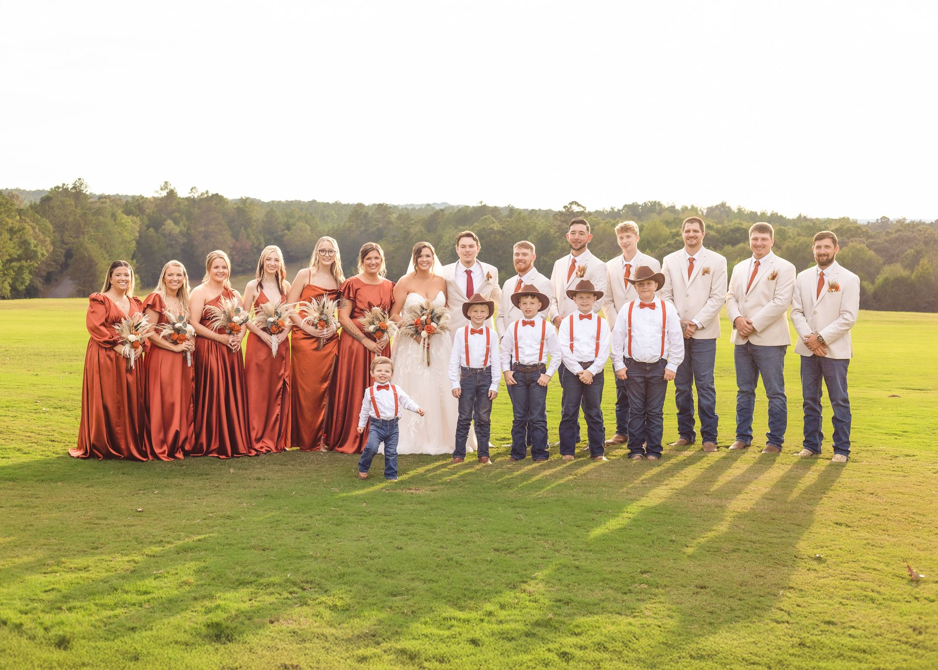 group of people in a feild