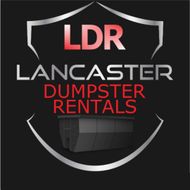 Lancaster Dumpster Rentals logo with background. Lancaster Dumpster Rental logo with background.
