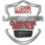 Lancaster Dumpster Rentals logo with no background. Lancaster Dumpster Rental logo with no background.