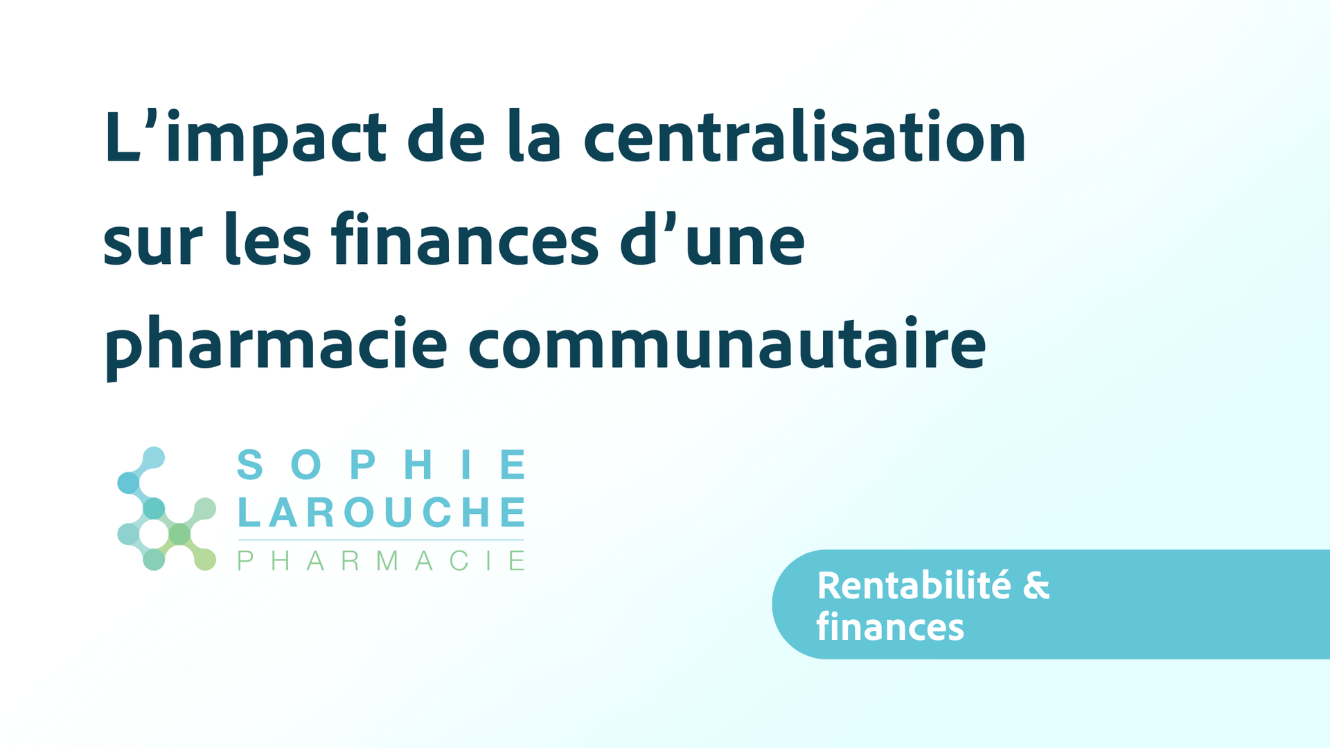 Centralisation en pharmacie : comprendre les impacts financiers CPO avant de décider