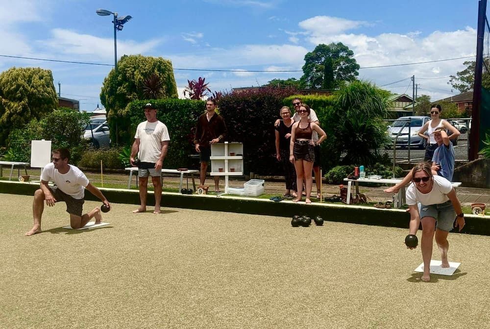 A Group Of People Are Playing A Game Of Bowling — Taree Railway Bowling Club Ltd In Taree, NSW