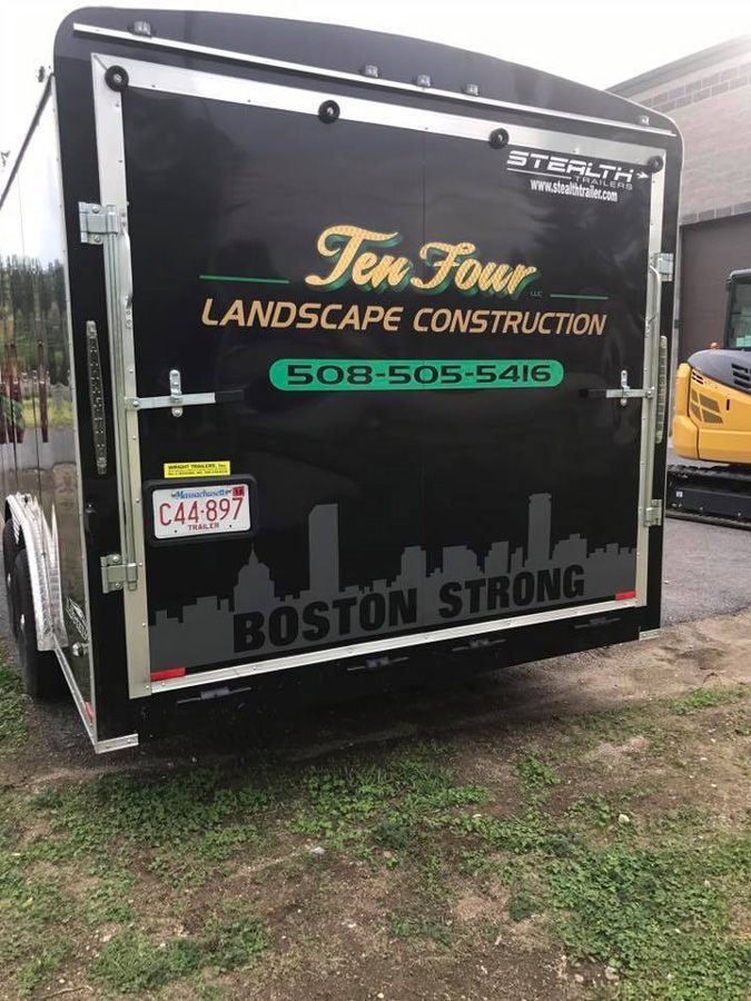 Black trailer with 