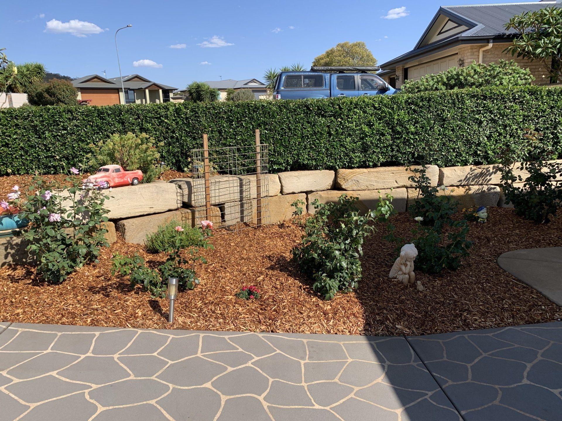 maintained garden path