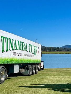 Tinaba Turf Truck lawn used by Luxe Lawns & Gardens