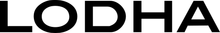 Black “LODHA” logo text on a white background