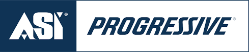 ASI Progressive logo on dark blue background, white and blue text with yellow accent