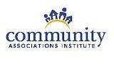 The logo for the community associations institute has a crown on it.