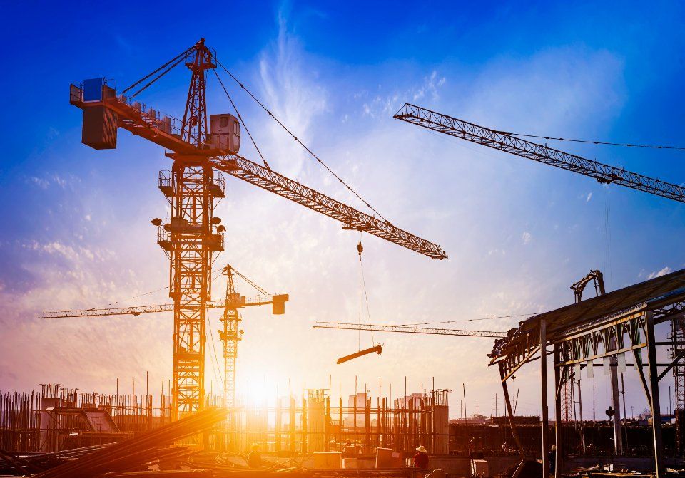 cantiere per costruzione edificio