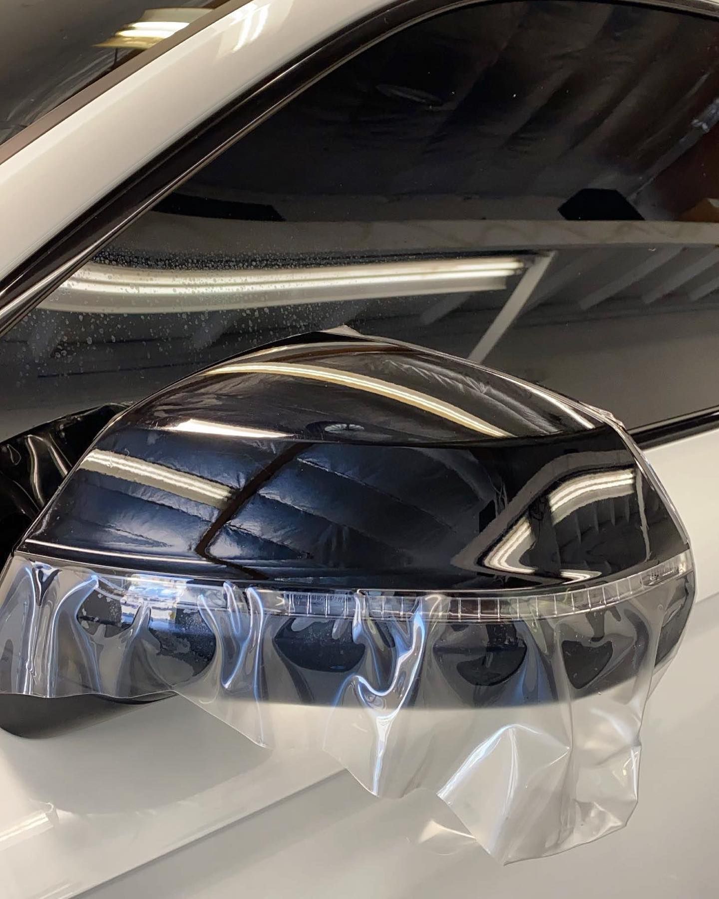 Piano Black Mirror PPF Installation
