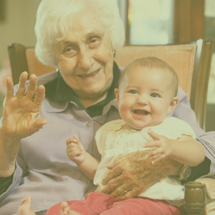 Long Term Care resident with baby