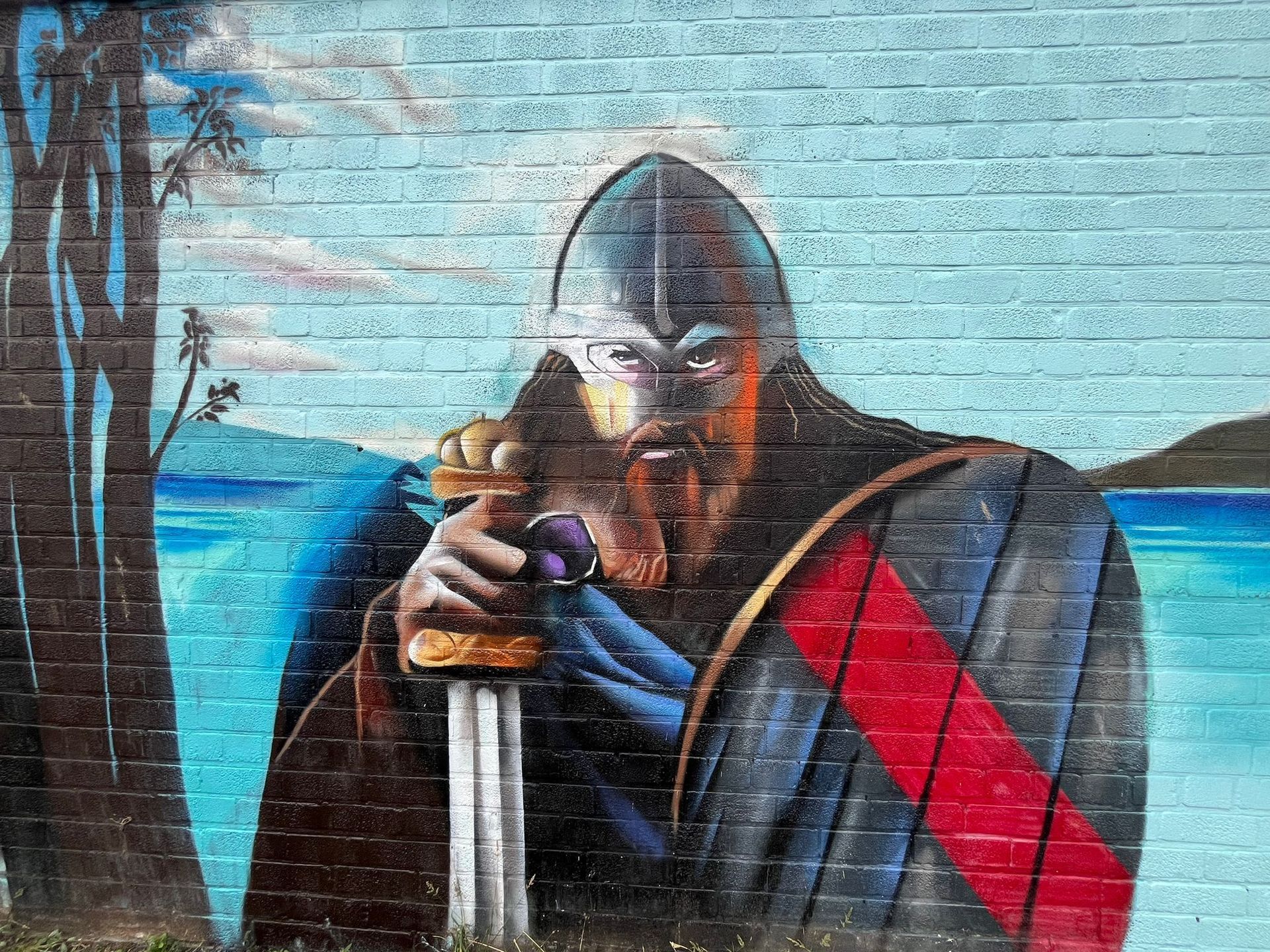 Viking Mural in Grimsby