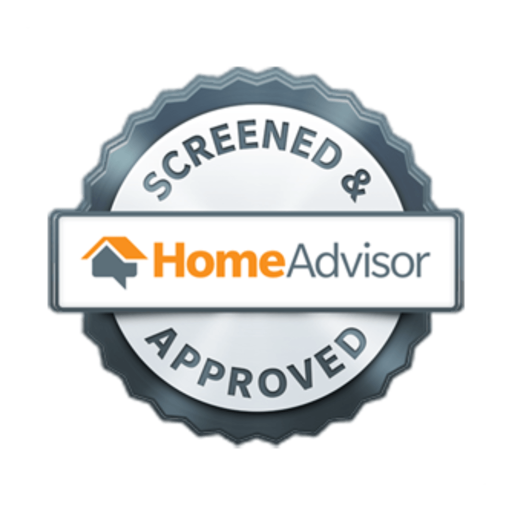 A screened and home advisor approved seal from CJ's Heating and Cooling