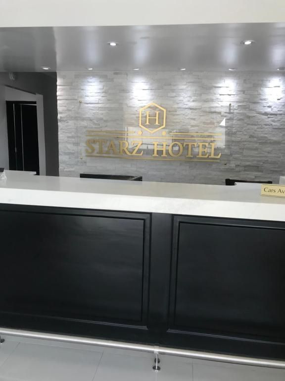 Hotel reception desk with 