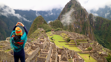 Classic photo of Machu Picchu