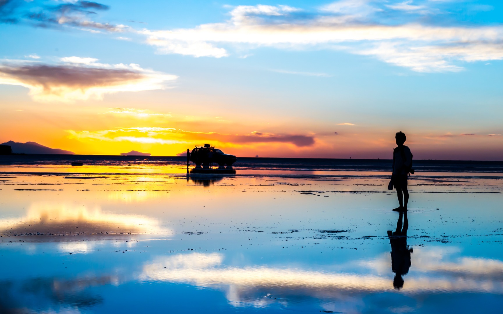 Hedionda Lagoon Uyuni Sunset