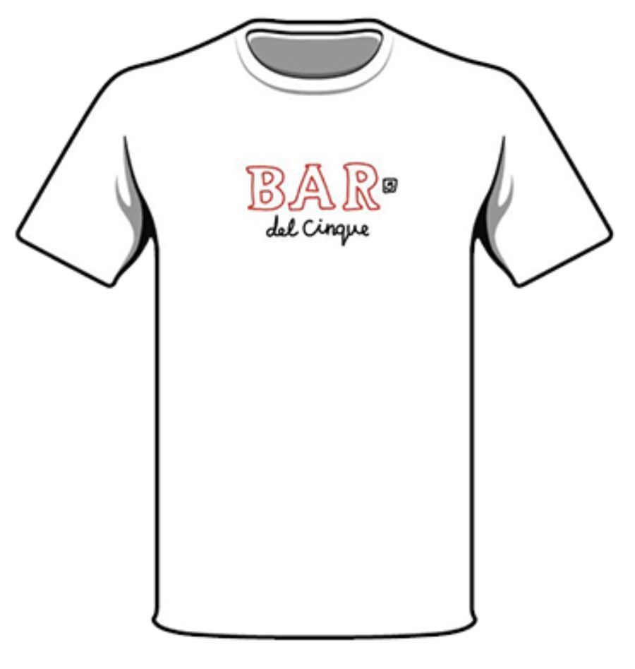 maglia personalizzata di un bar con scritta