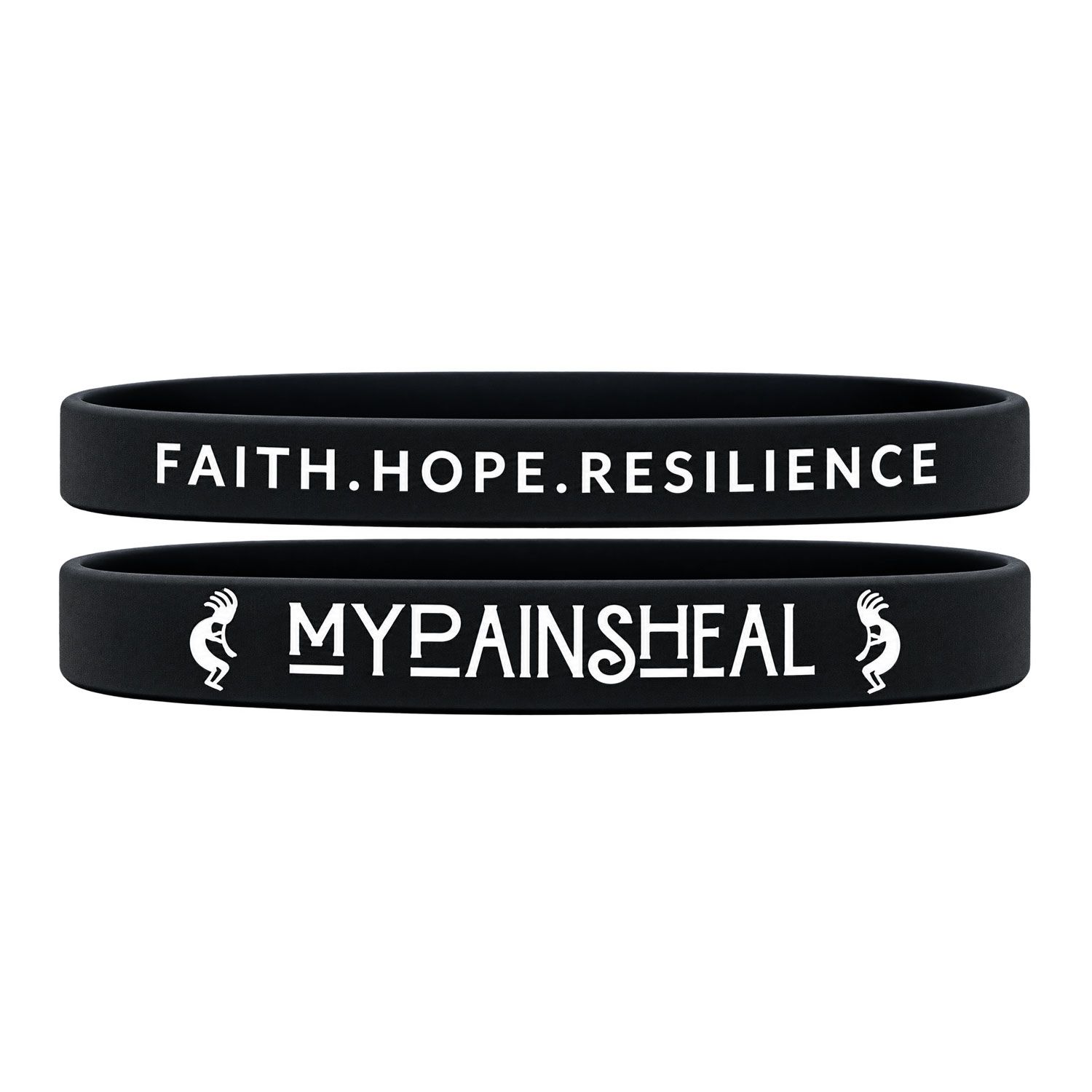 MyPainsHeal Silicone Bracelet (black)